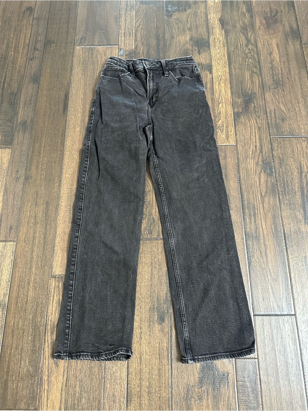 Hollister Ultra High-Rise Dad Jeans – Black – Size 00 Short / W24S